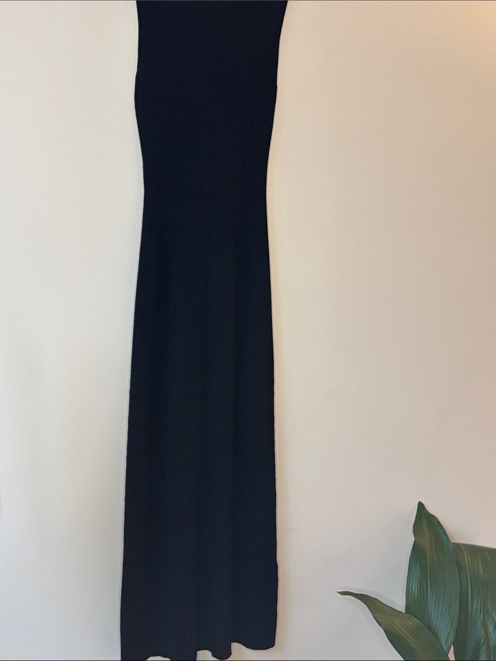 Sezane Black Sleeveless Maxi Dress Side Button Placket - Picture 7 of 8